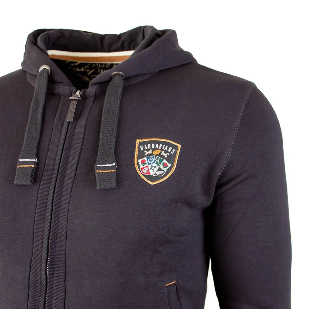 Sweat à capuche full-zip noir Barbarians
