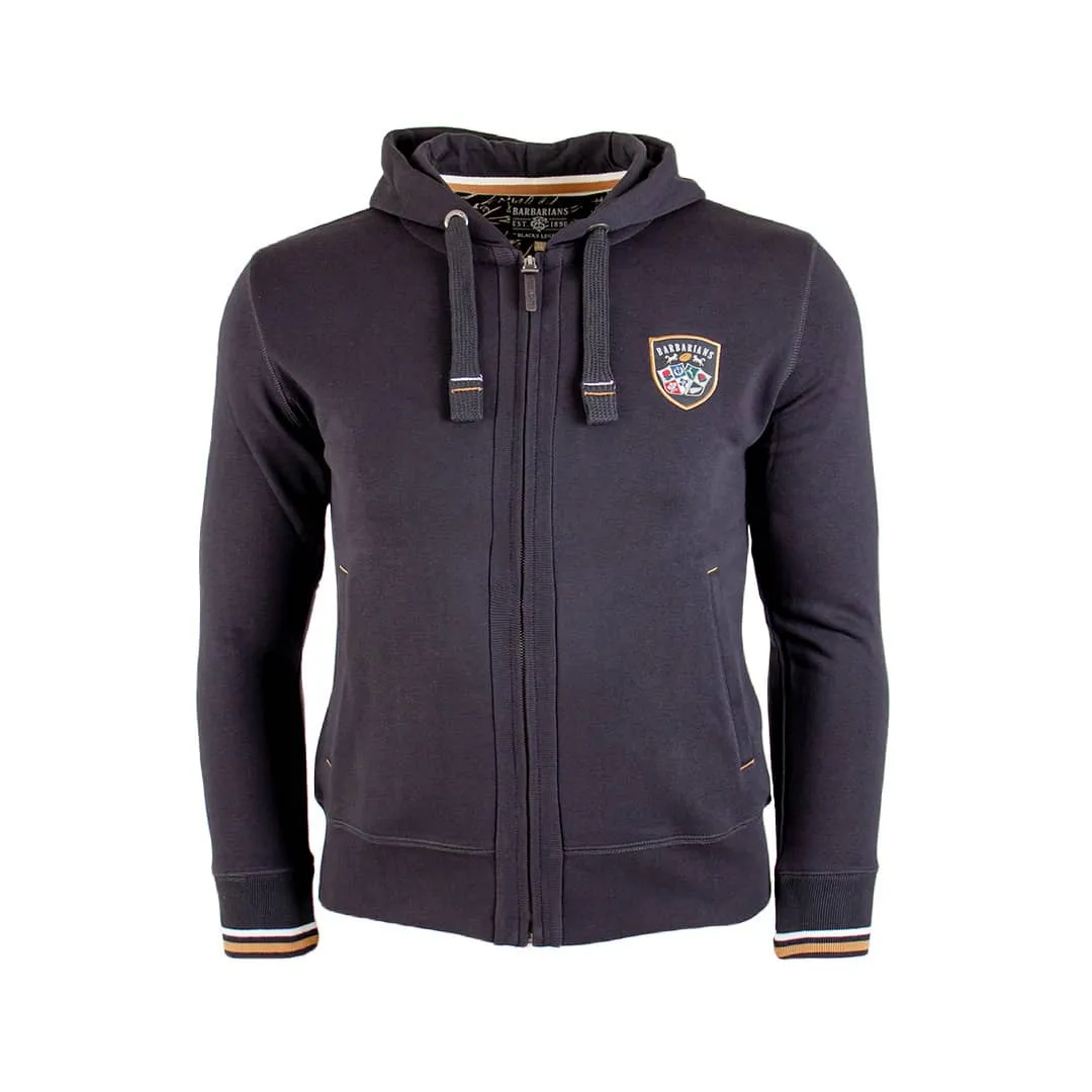 Sweat à capuche full-zip noir Barbarians