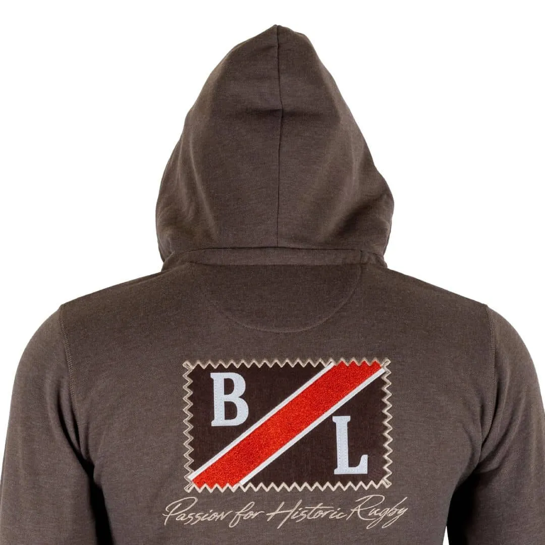 Sweat à capuche zippé marron glacé