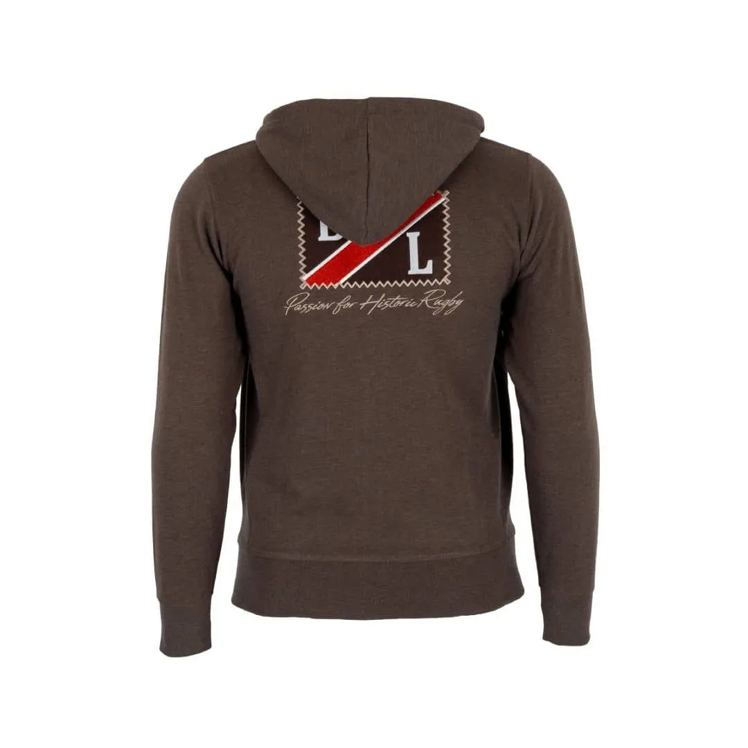 Sweat à capuche zippé marron glacé