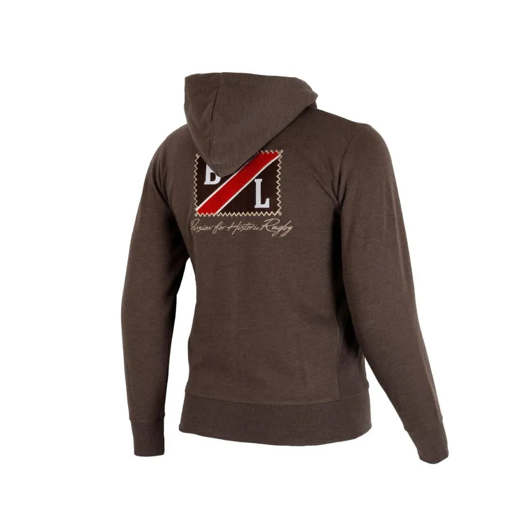 Sweat à capuche zippé marron glacé