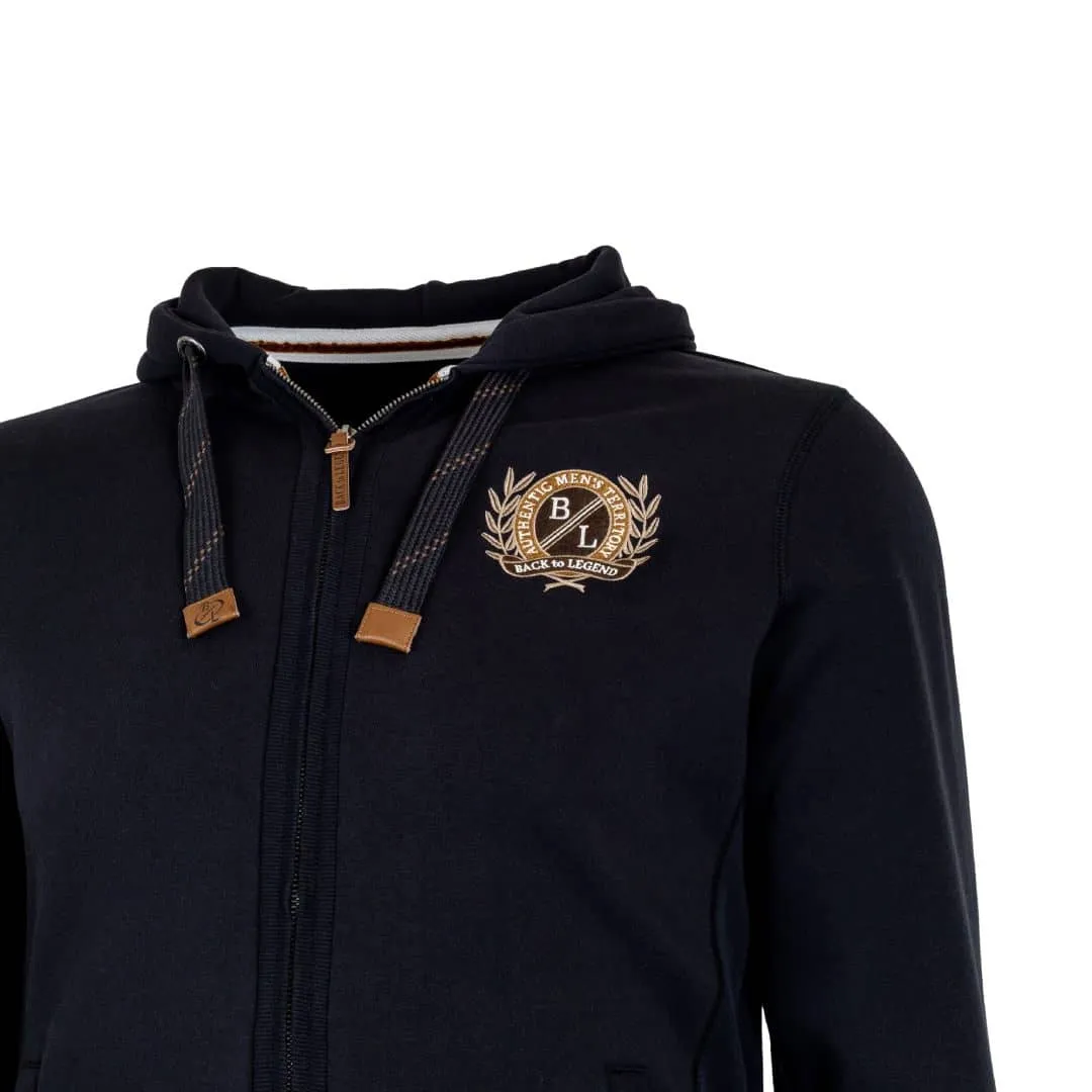 Sweat à capuche zippé noir
