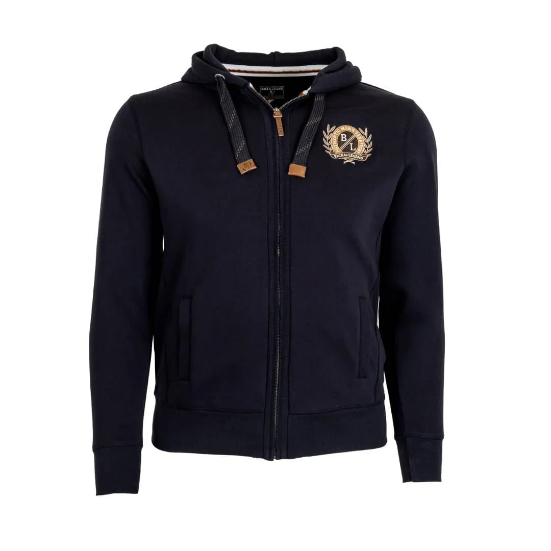 Sweat à capuche zippé noir
