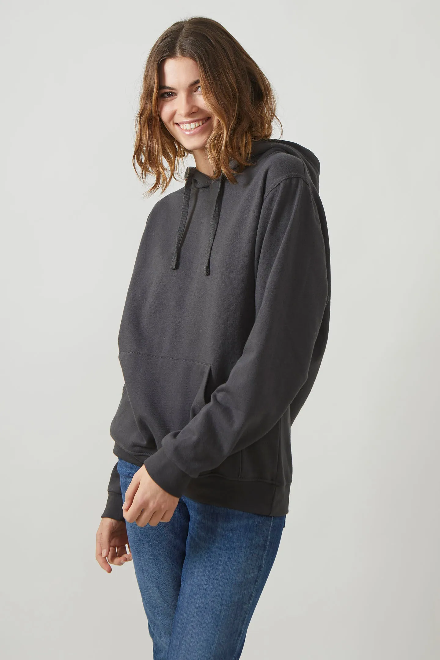 Sweatshirt à capuche London pour femmes Charcoal - Radsow