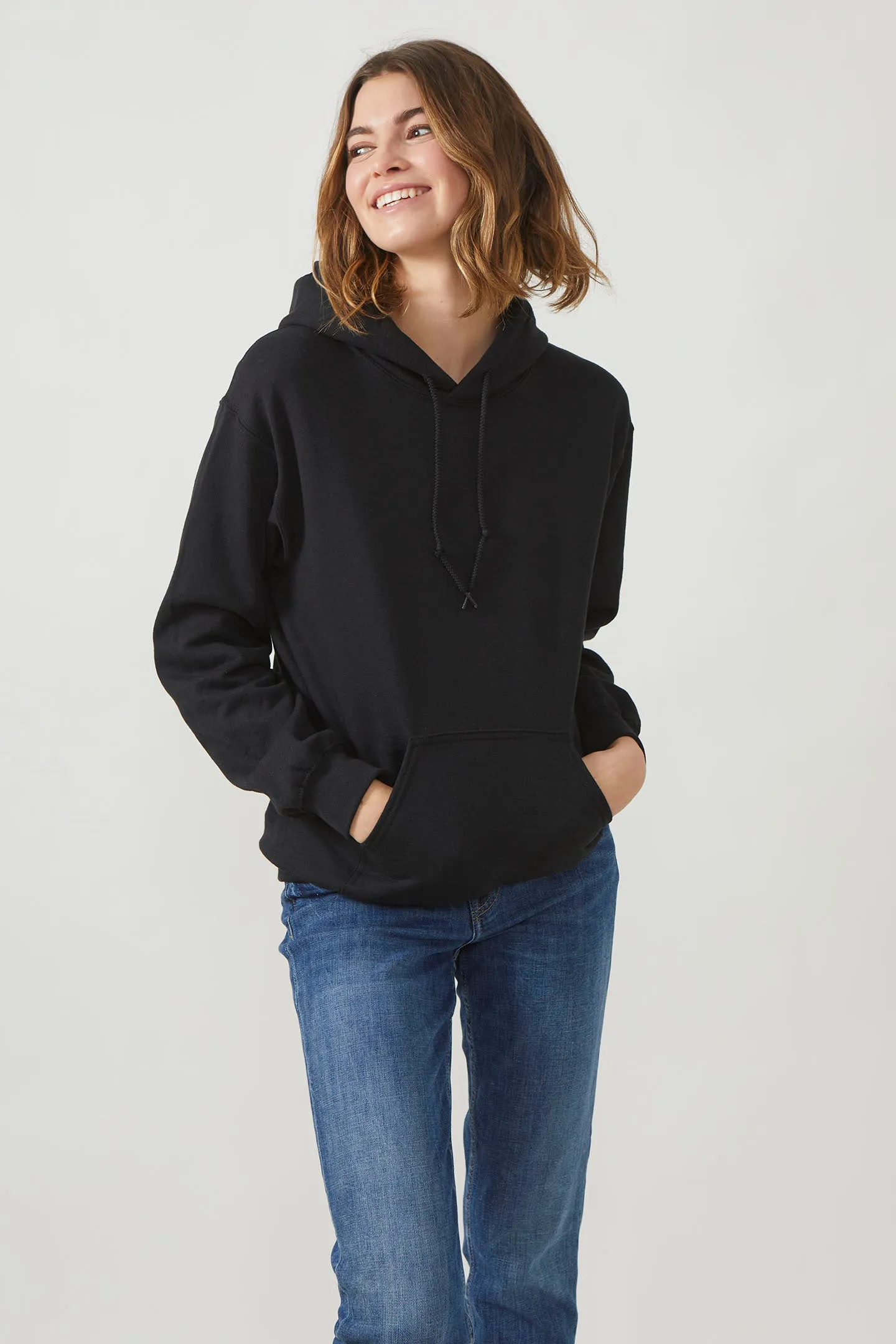 Sweatshirt à capuche London pour femmes Noir - Radsow
