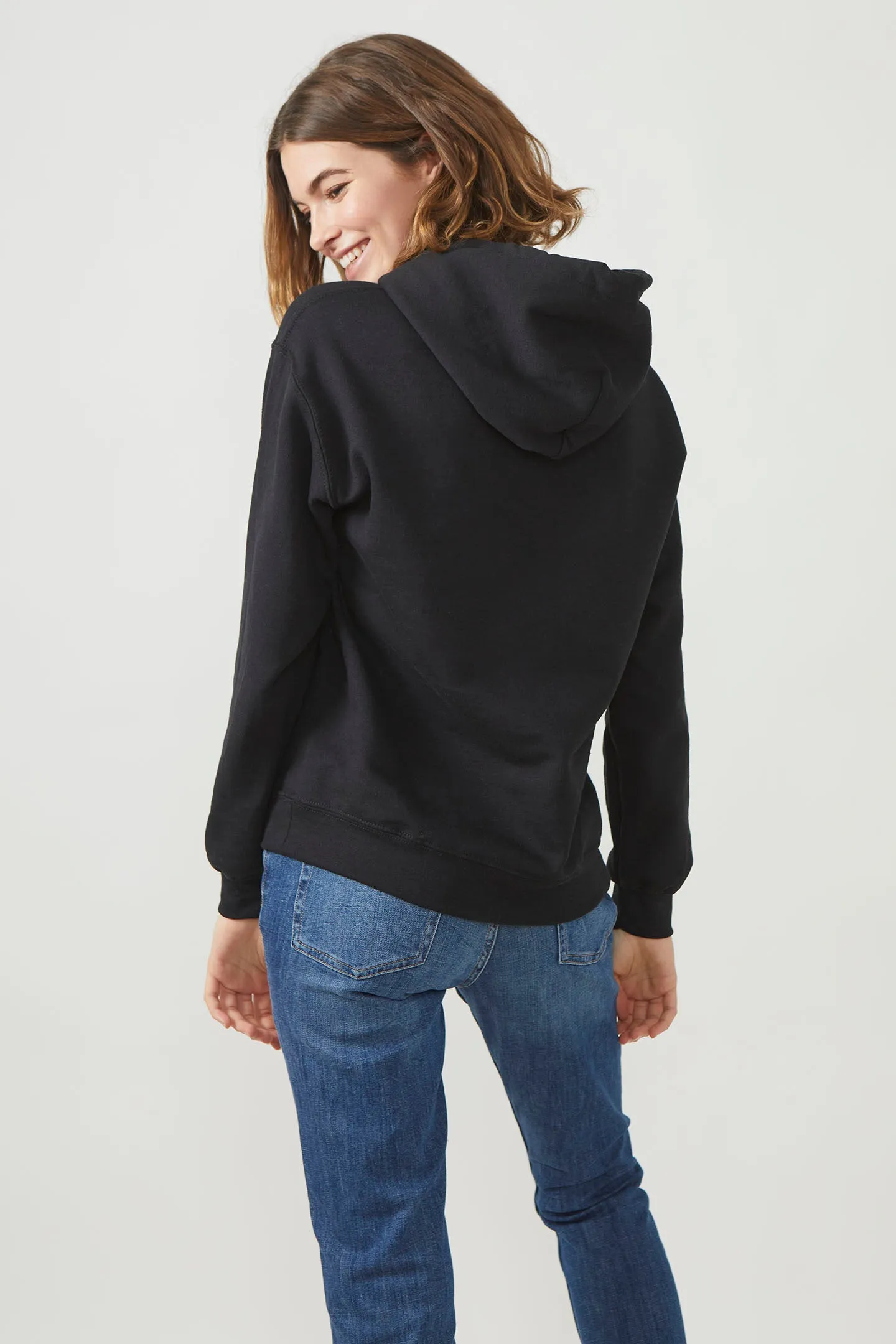 Sweatshirt à capuche London pour femmes Noir - Radsow