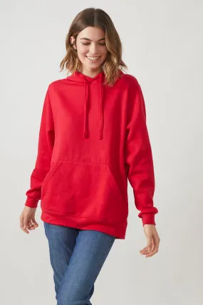 Sweatshirt à capuche London pour femmes Rouge - Radsow