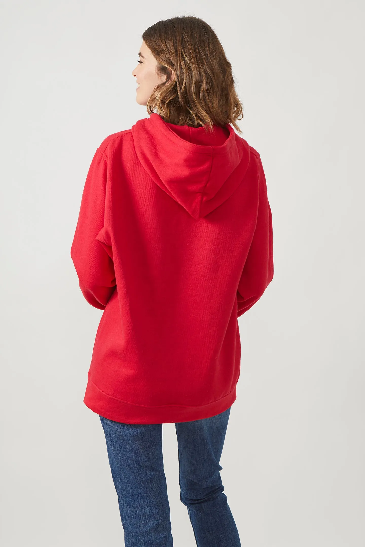 Sweatshirt à capuche London pour femmes Rouge - Radsow