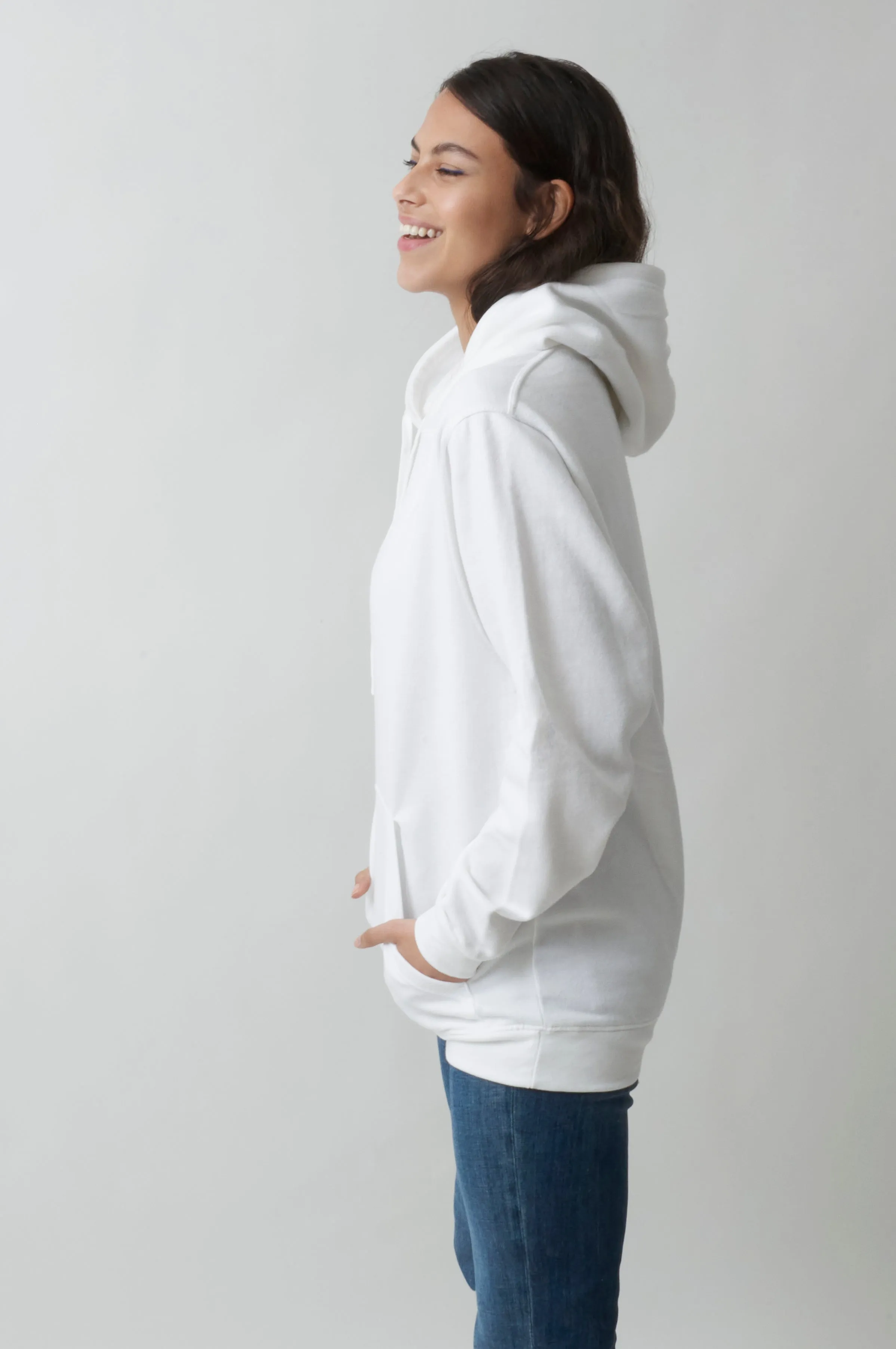 Sweatshirt à capuche London pour femmes White - Radsow