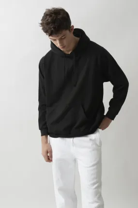Sweatshirt à capuche London pour hommes Noir - Radsow