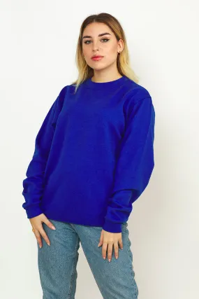 Sweatshirt Col Rond Paris pour femmes Bleu Royal - Radsow