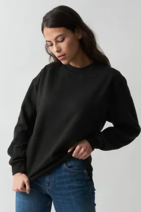 Sweatshirt Col Rond Paris pour femmes Noir - Radsow