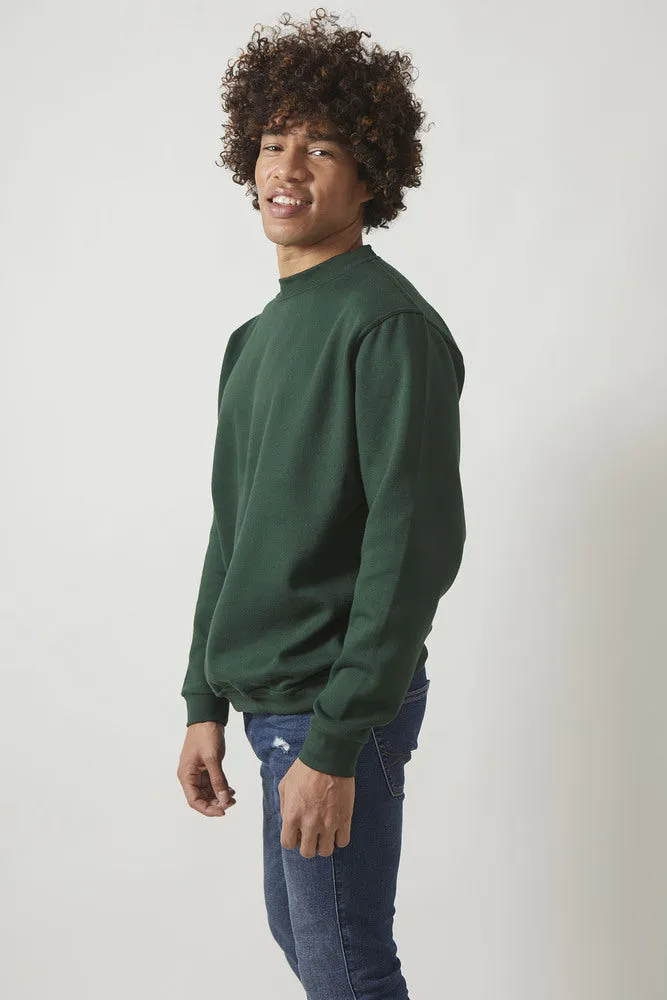 Sweatshirt Col Rond Paris pour hommes Bottle Green - Radsow