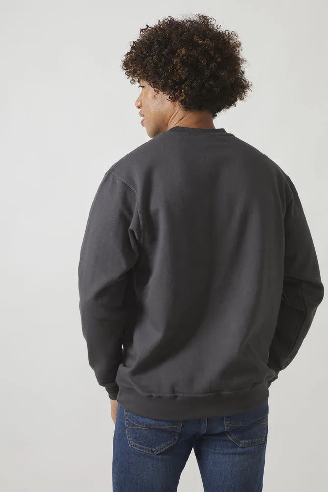 Sweatshirt Col Rond Paris pour hommes Charcoal - Radsow