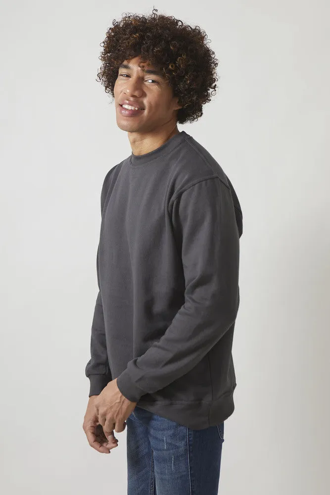 Sweatshirt Col Rond Paris pour hommes Charcoal - Radsow