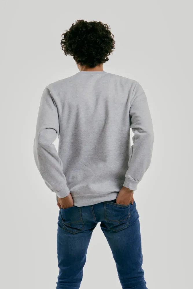 Sweatshirt Col Rond Paris pour hommes Heather Grey - Radsow