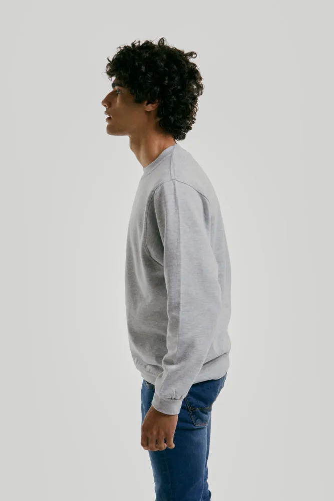 Sweatshirt Col Rond Paris pour hommes Heather Grey - Radsow