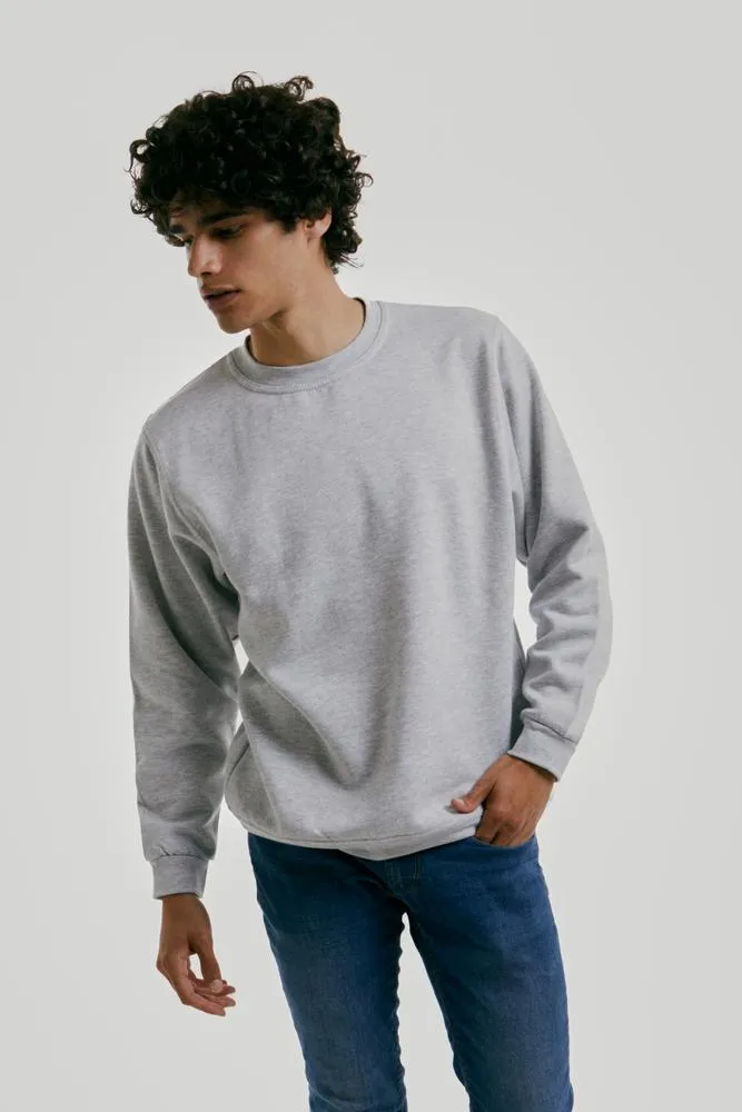 Sweatshirt Col Rond Paris pour hommes Heather Grey - Radsow