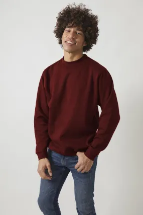 Sweatshirt Col Rond Paris pour hommes Maroon - Radsow