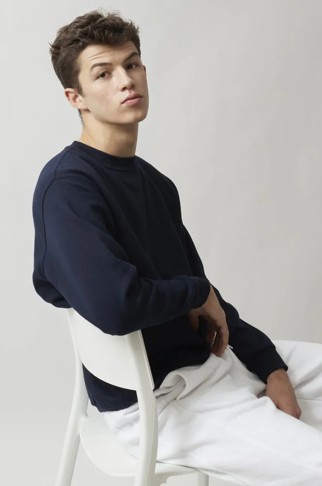 Sweatshirt Col Rond Paris pour hommes Navy - Radsow