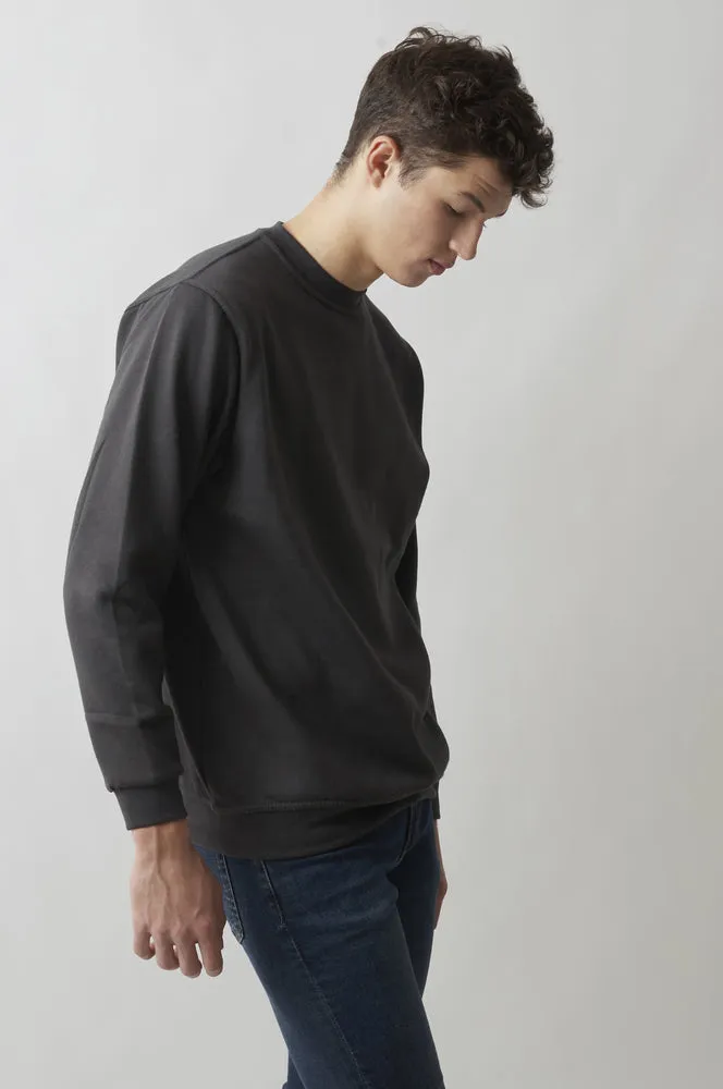 Sweatshirt Col Rond Paris pour hommes Noir - Radsow