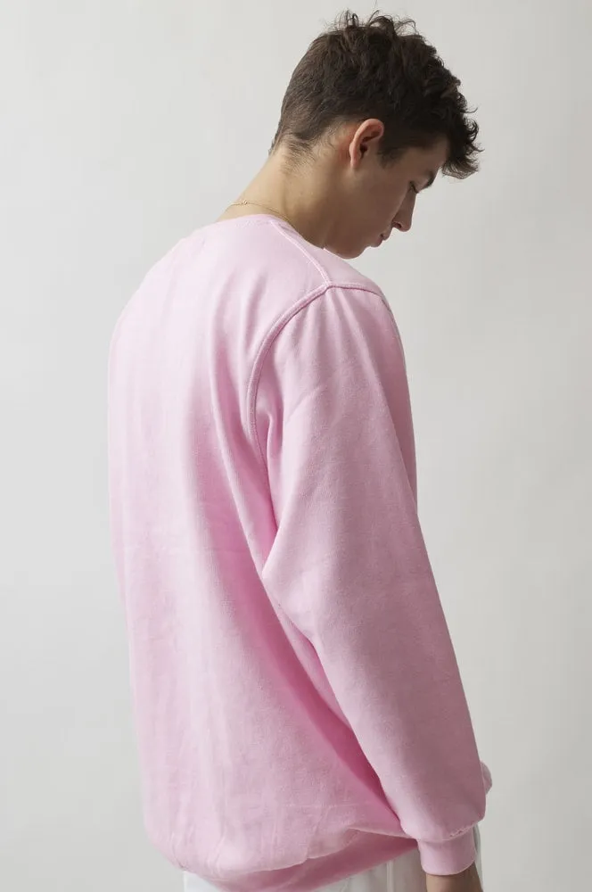 Sweatshirt Col Rond Paris pour hommes Rose - Radsow