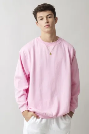 Sweatshirt Col Rond Paris pour hommes Rose - Radsow
