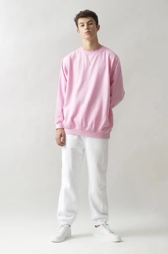 Sweatshirt Col Rond Paris pour hommes Rose - Radsow