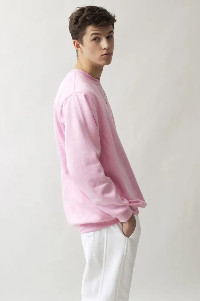 Sweatshirt Col Rond Paris pour hommes Rose - Radsow