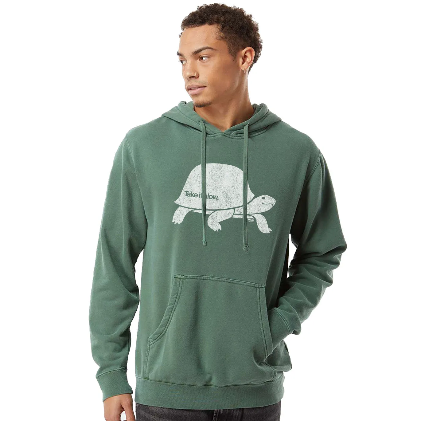 Take It Slow Vintage Wash Pullover Hoodie