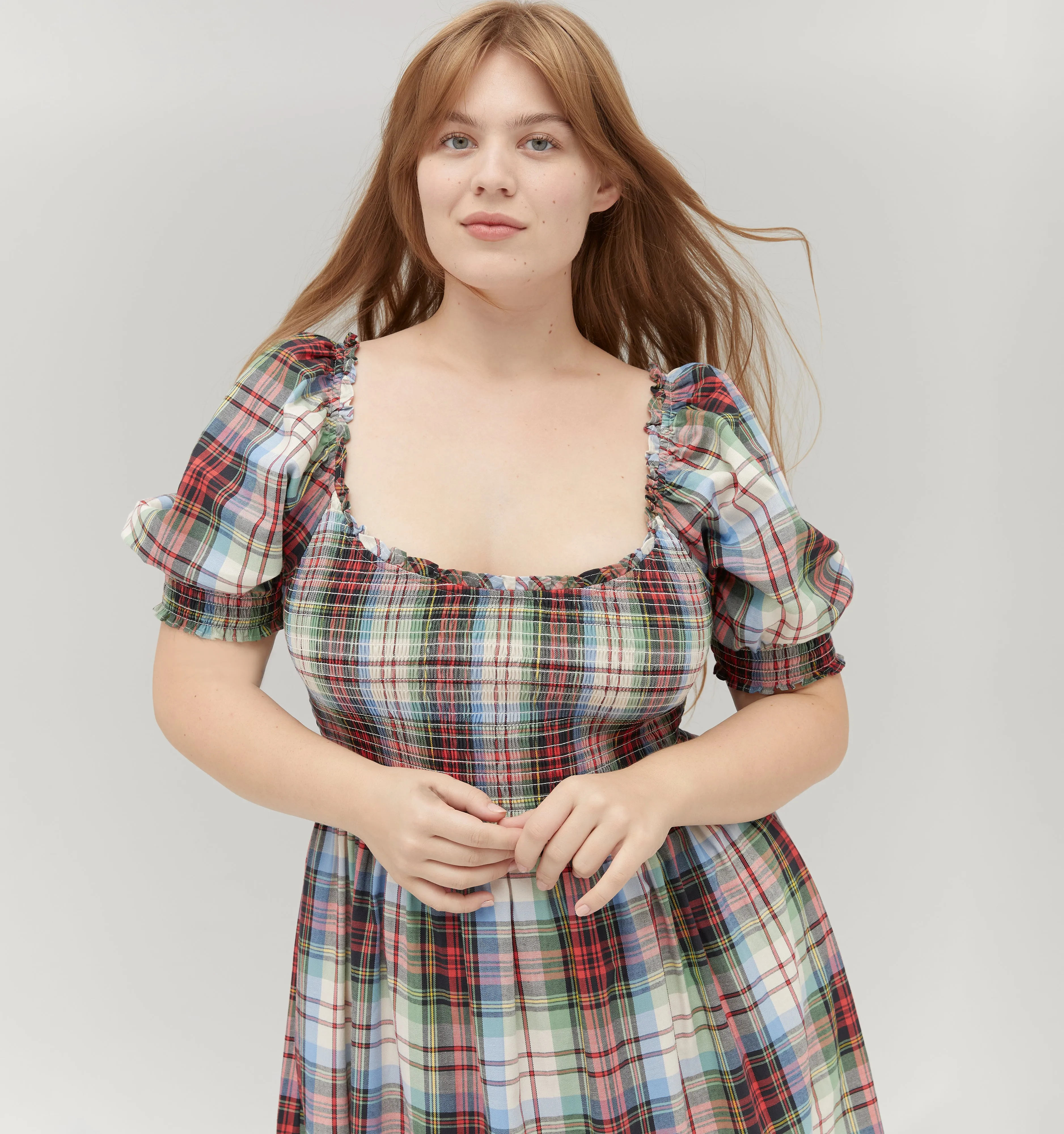 The Louisa Nap Dress - Multi Tartan