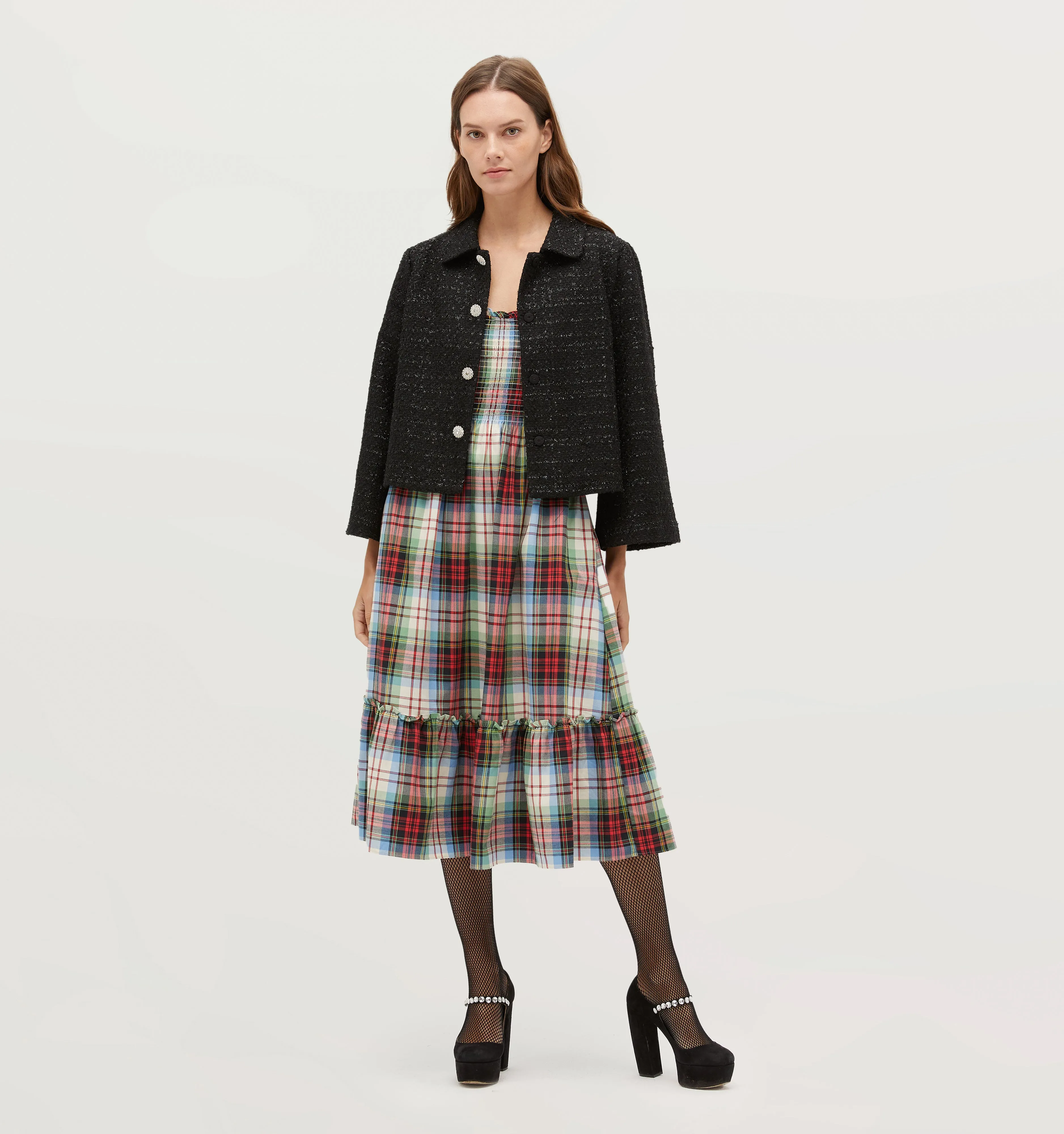 The Louisa Nap Dress - Multi Tartan