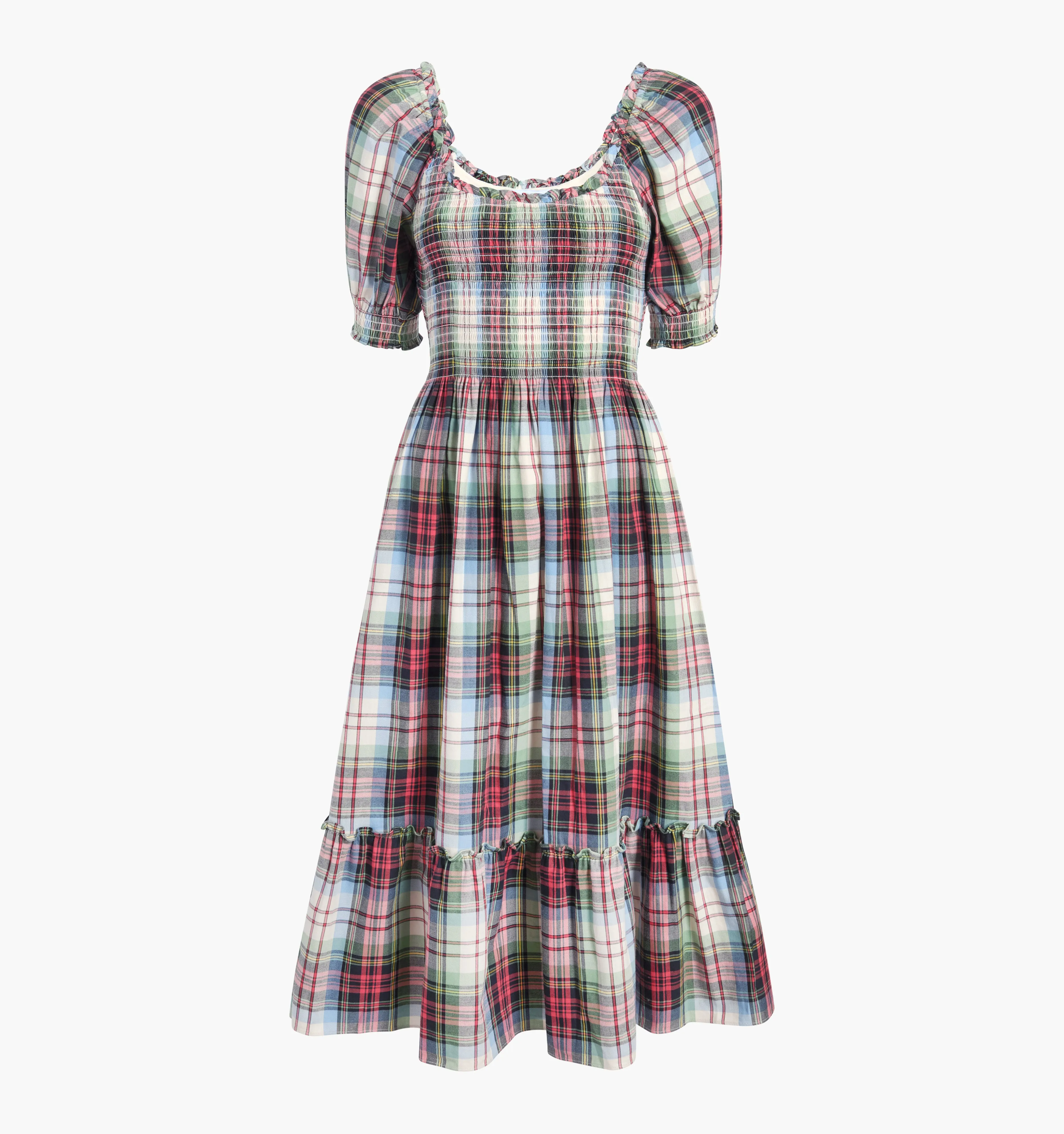 The Louisa Nap Dress - Multi Tartan