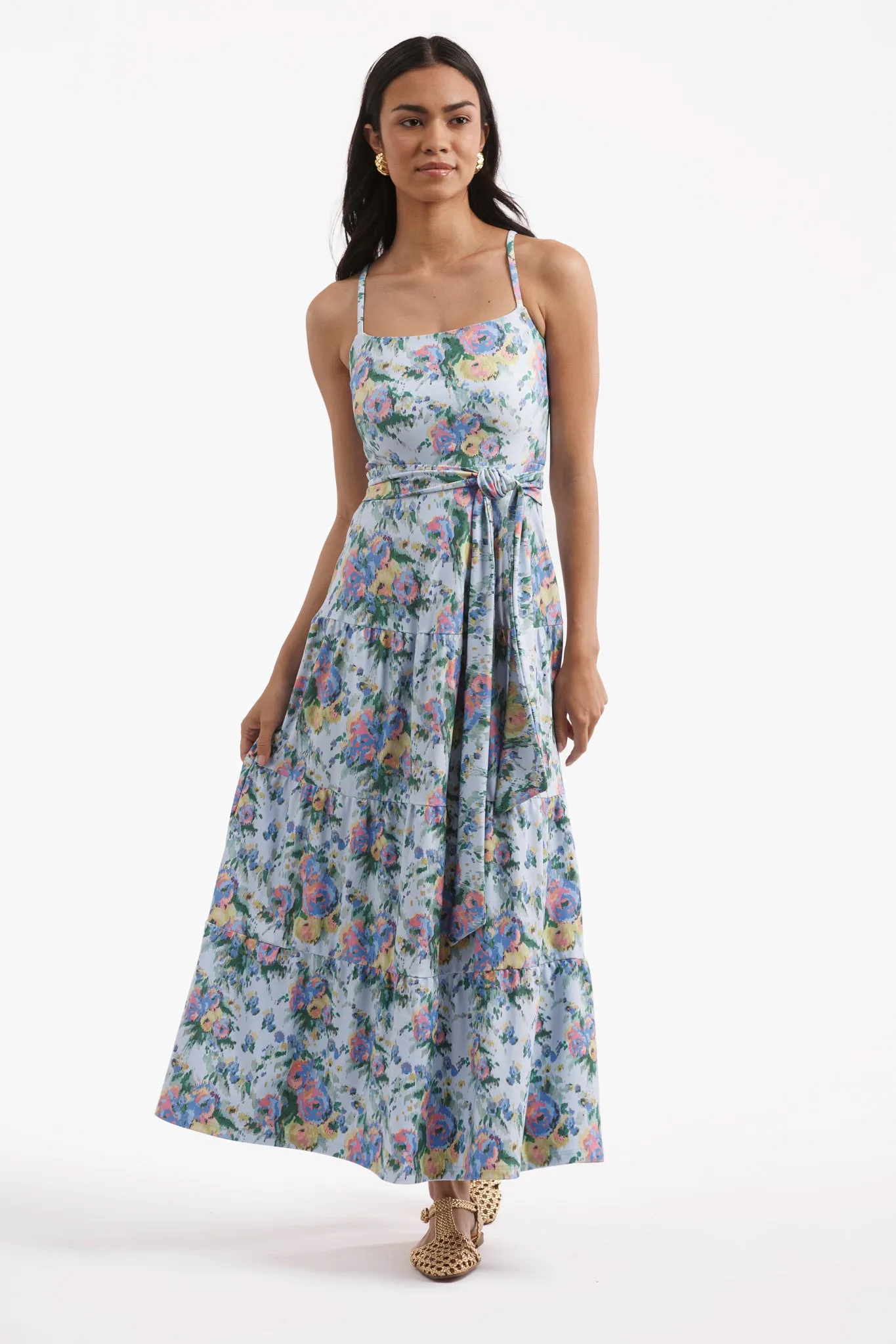 The Primrose Dress - Coastal Ikat