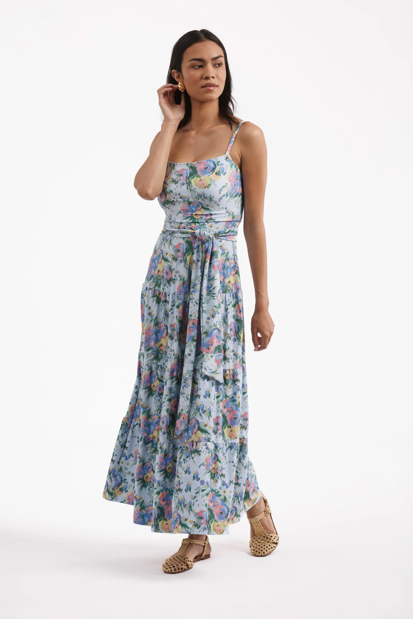 The Primrose Dress - Coastal Ikat