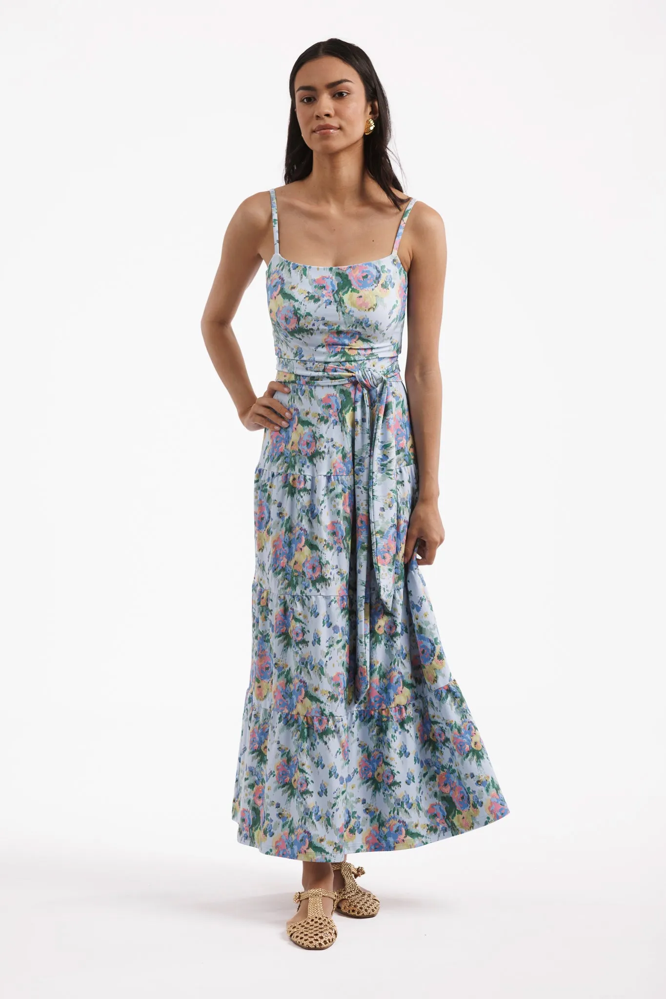 The Primrose Dress - Coastal Ikat