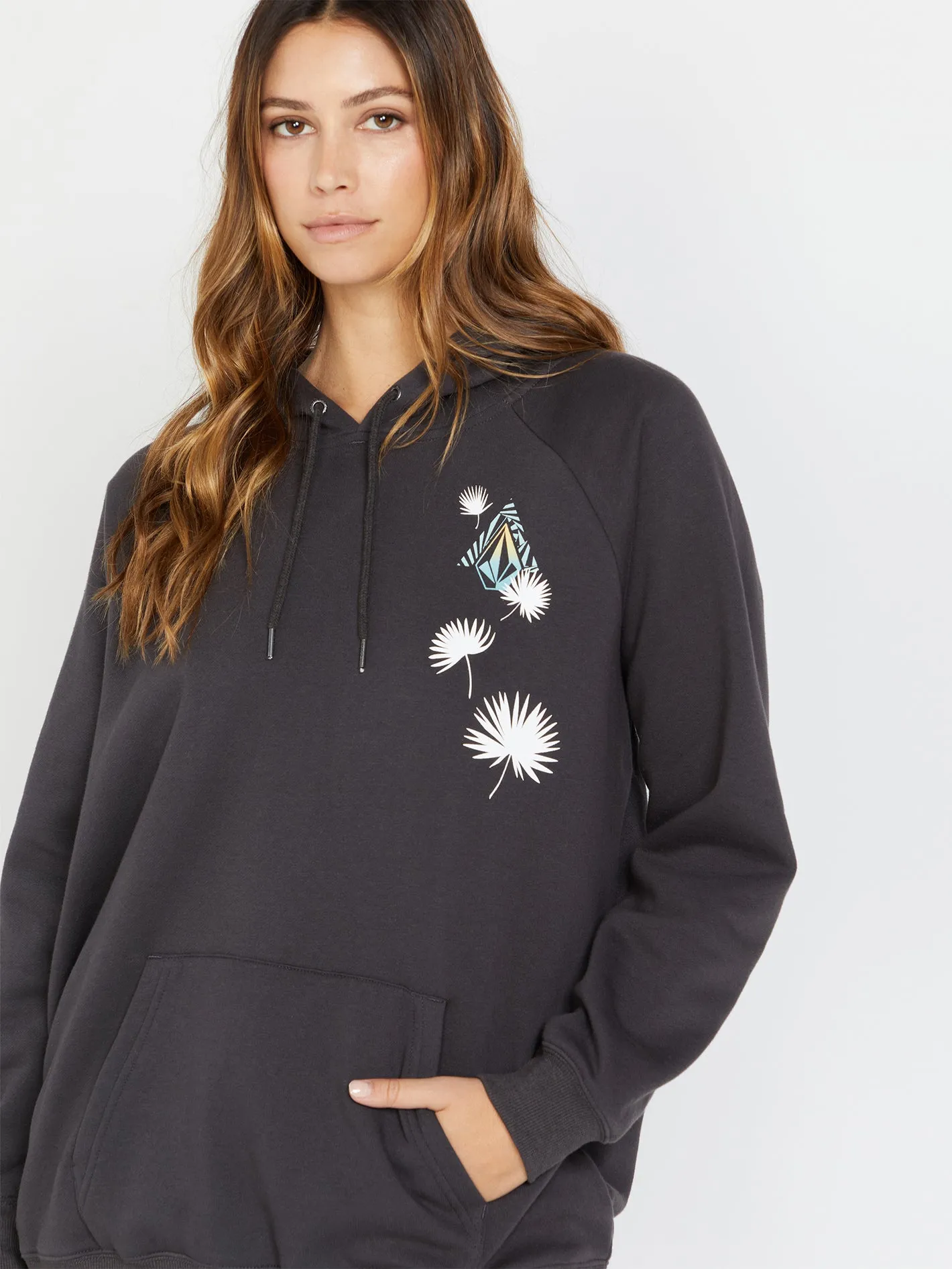 Truly Stoked Boyfriend Hoodie - Vintage Black