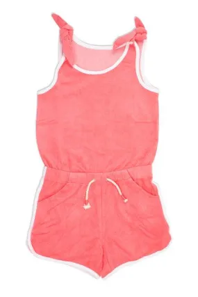 Tween Swimwear| Romper: Terry- Coral | Shade Critters