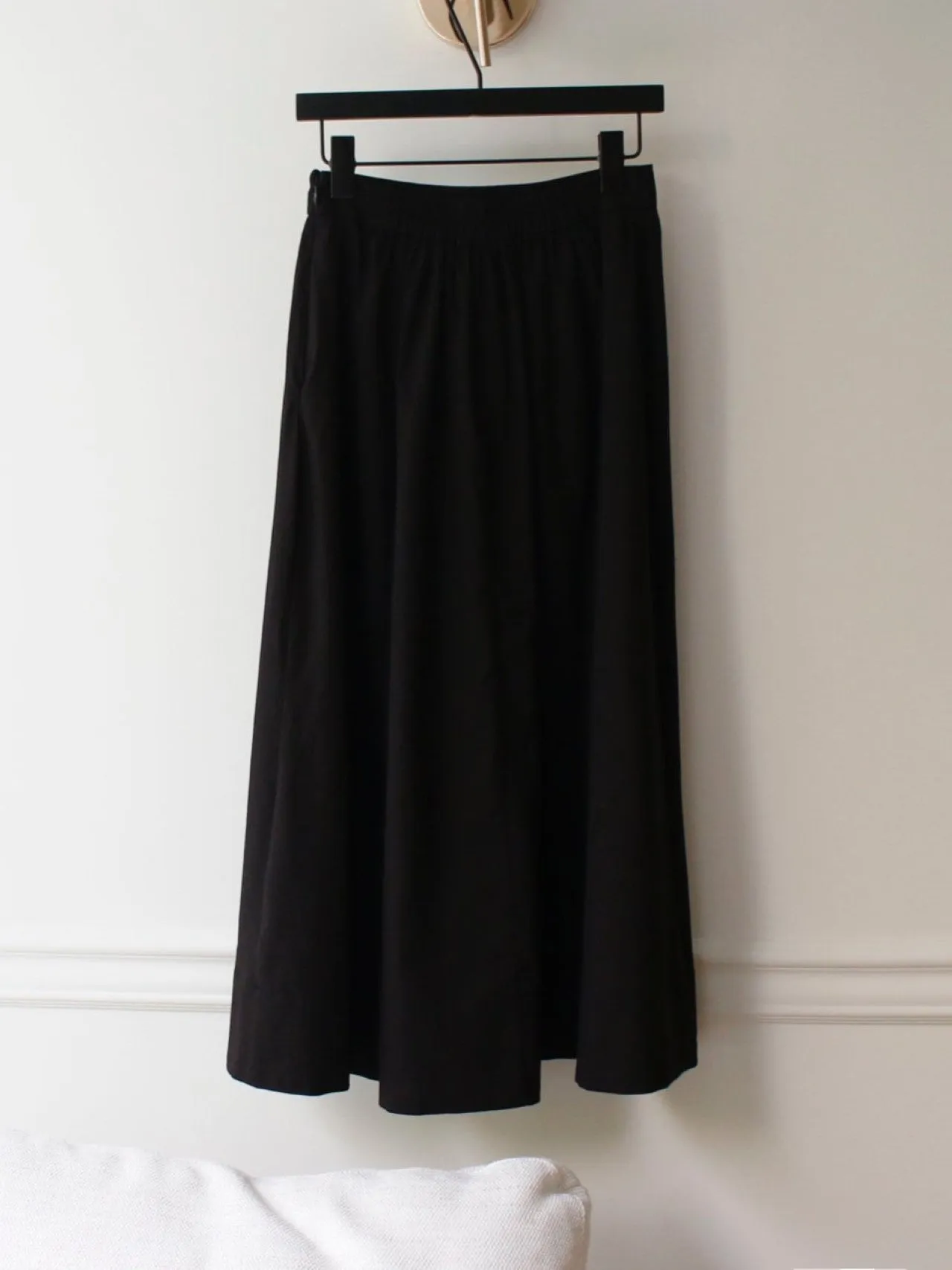 VOLUME COTTON SHIRRING SKIRT