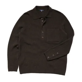 Warren Espresso Polo Sweater