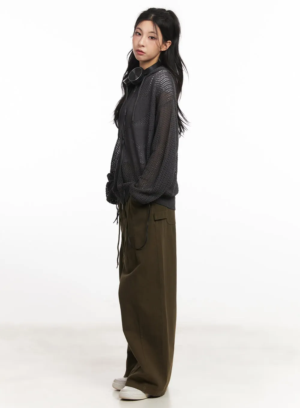 Wide-Leg Cargo Pants CA514