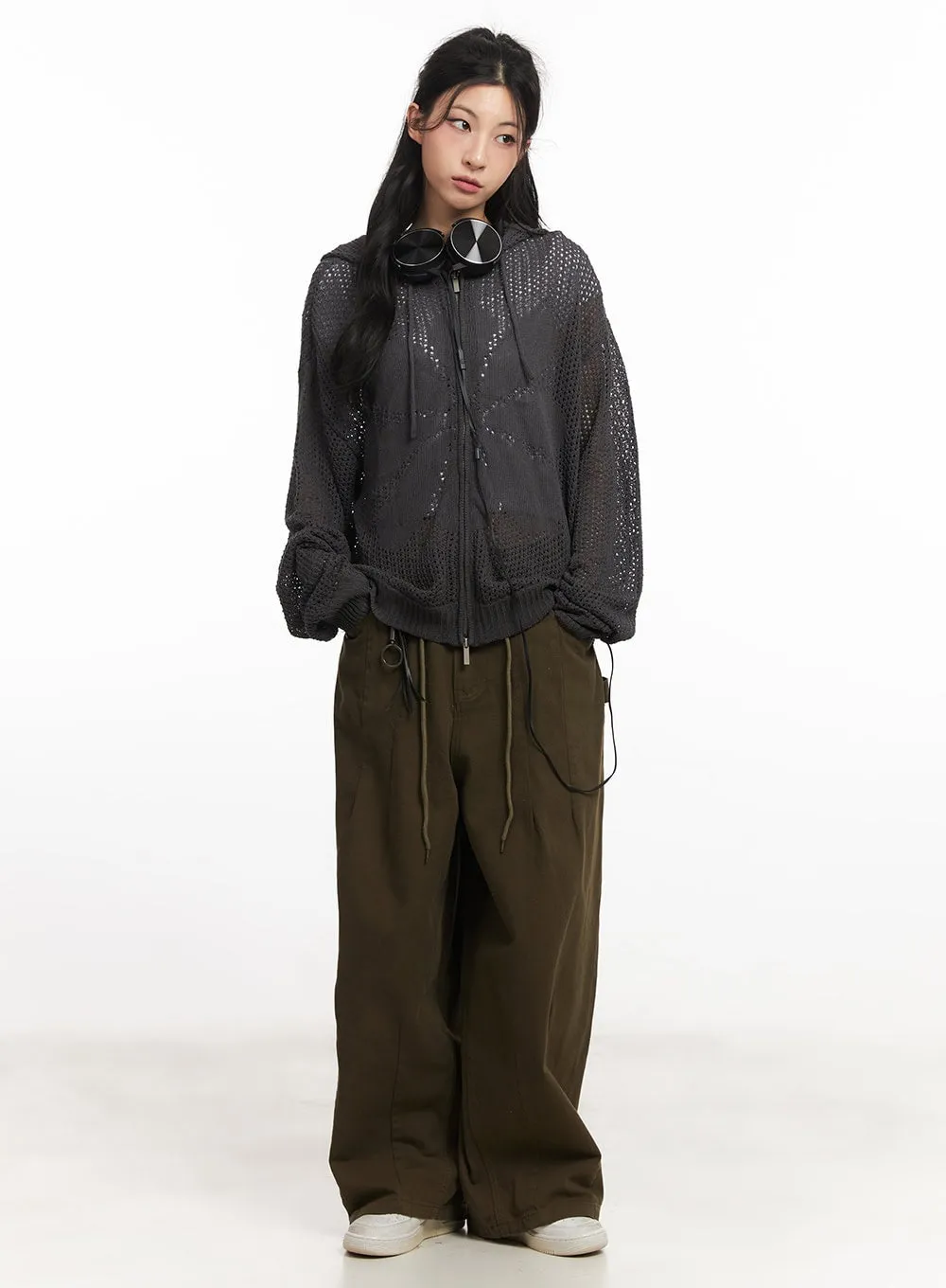 Wide-Leg Cargo Pants CA514